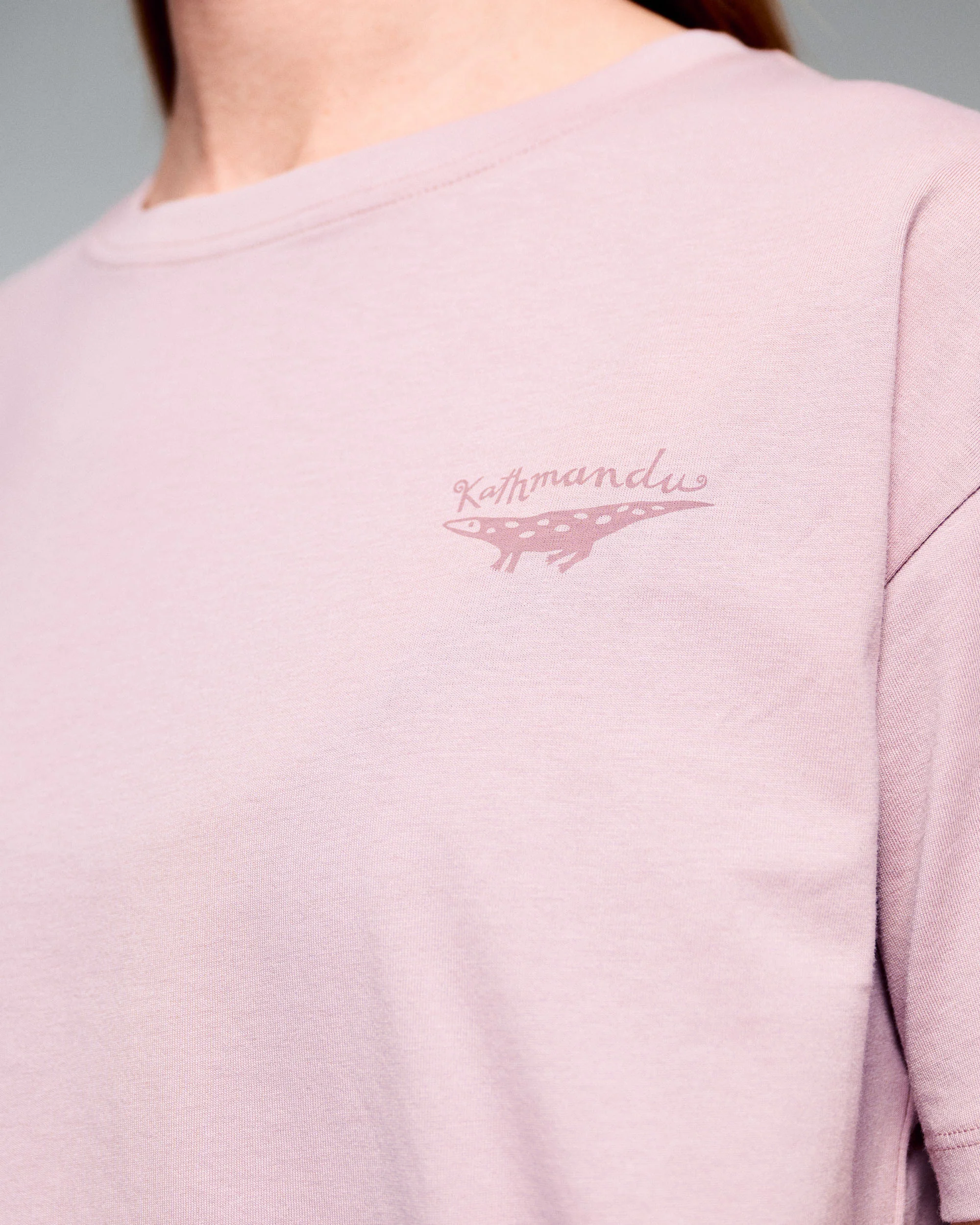 Women's Lizard Organic Cotton T-Shirt - Light Thistle - Image 4