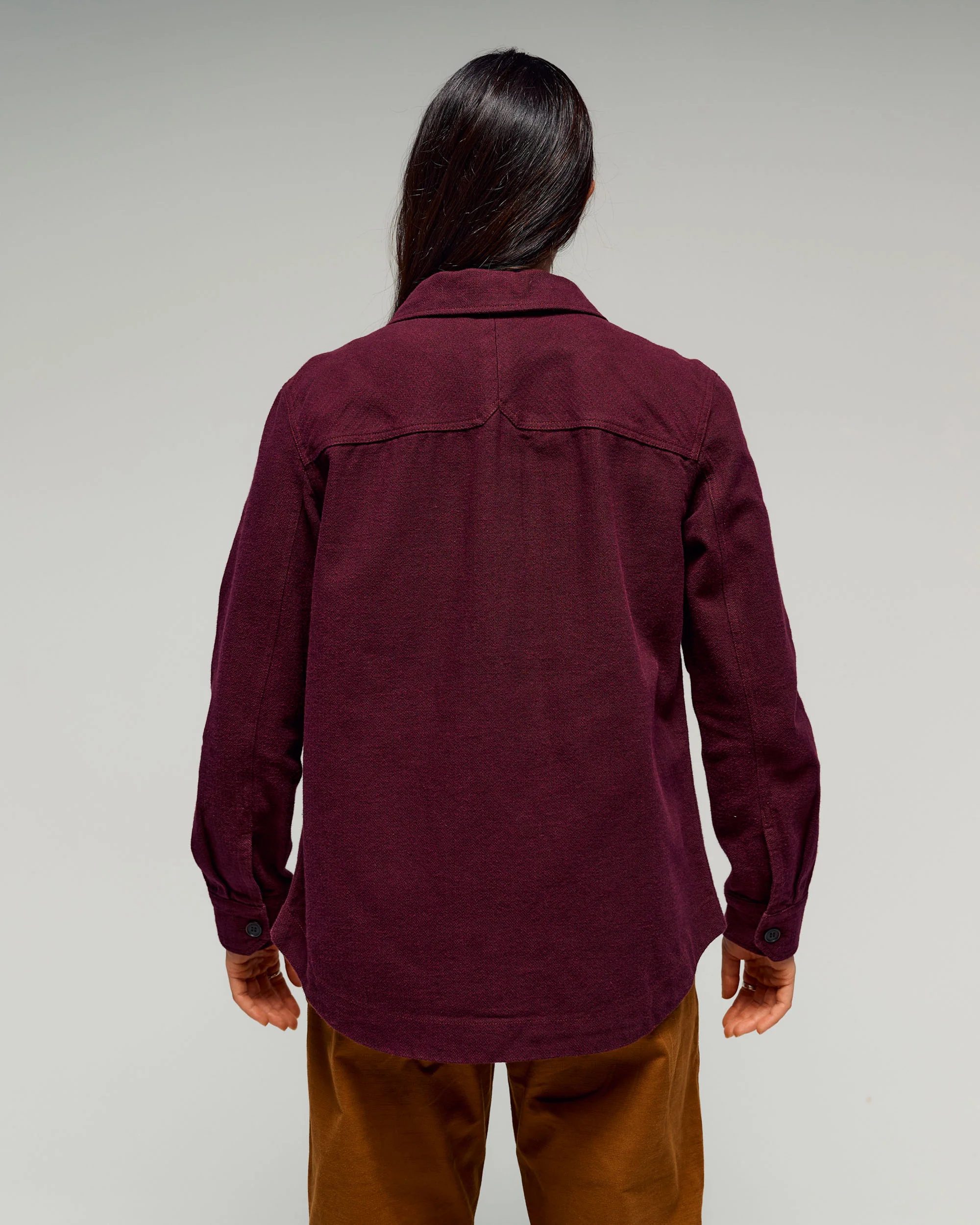 Women's Retreat Huntly Long Sleeve Overshirt - Mulberry - Image 3