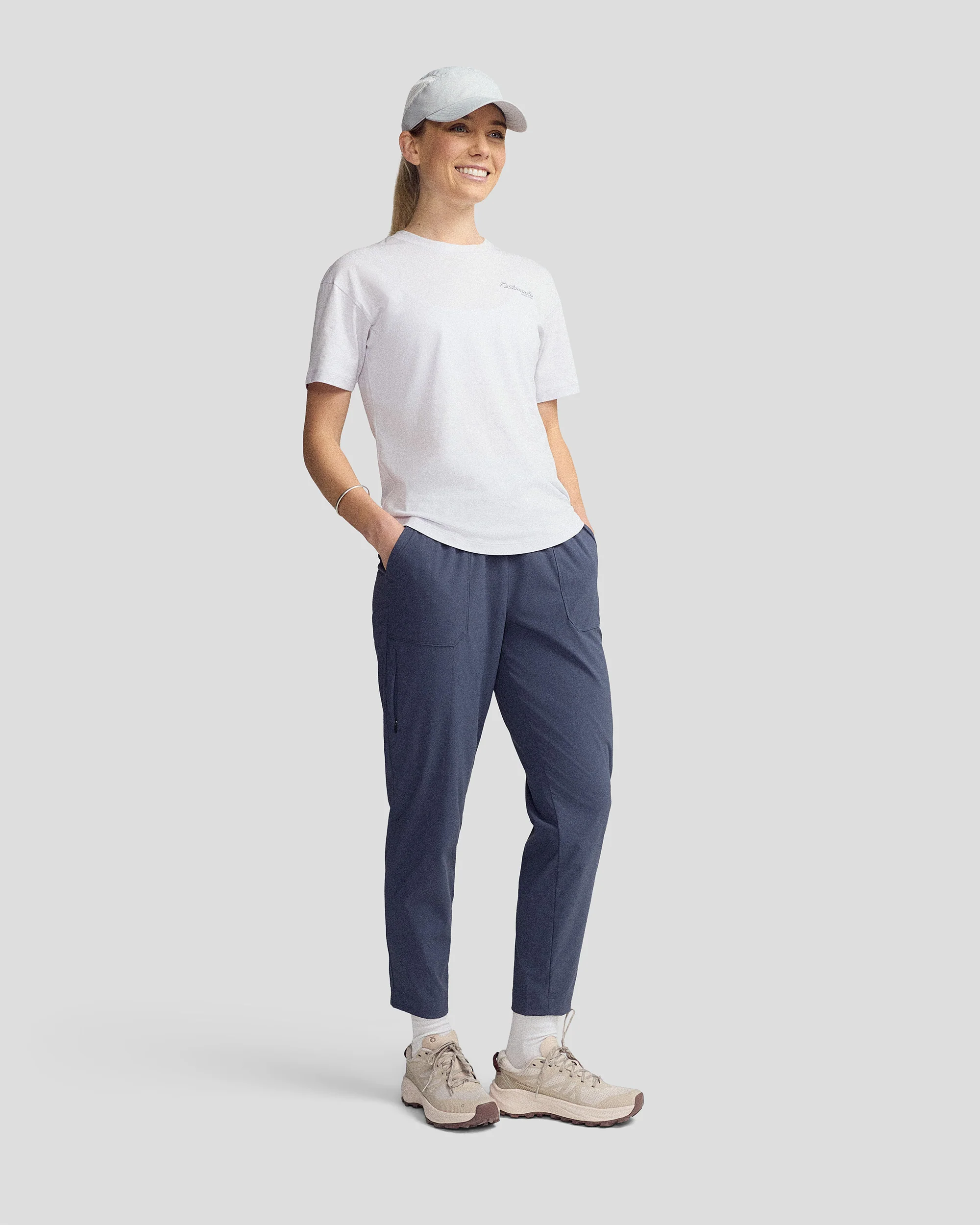 Women’s River Organic Cotton T-shirt - Bright Lilac - Image 2