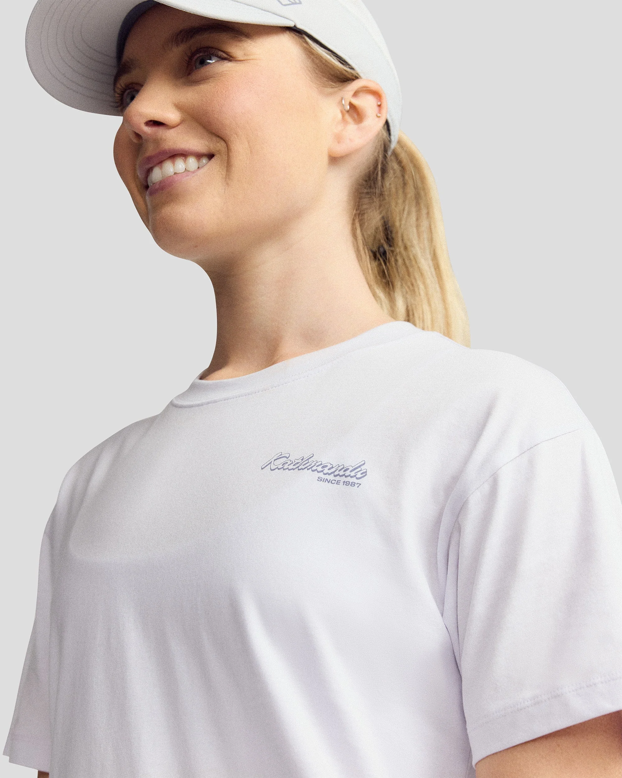 Women’s River Organic Cotton T-shirt - Bright Lilac - Image 9