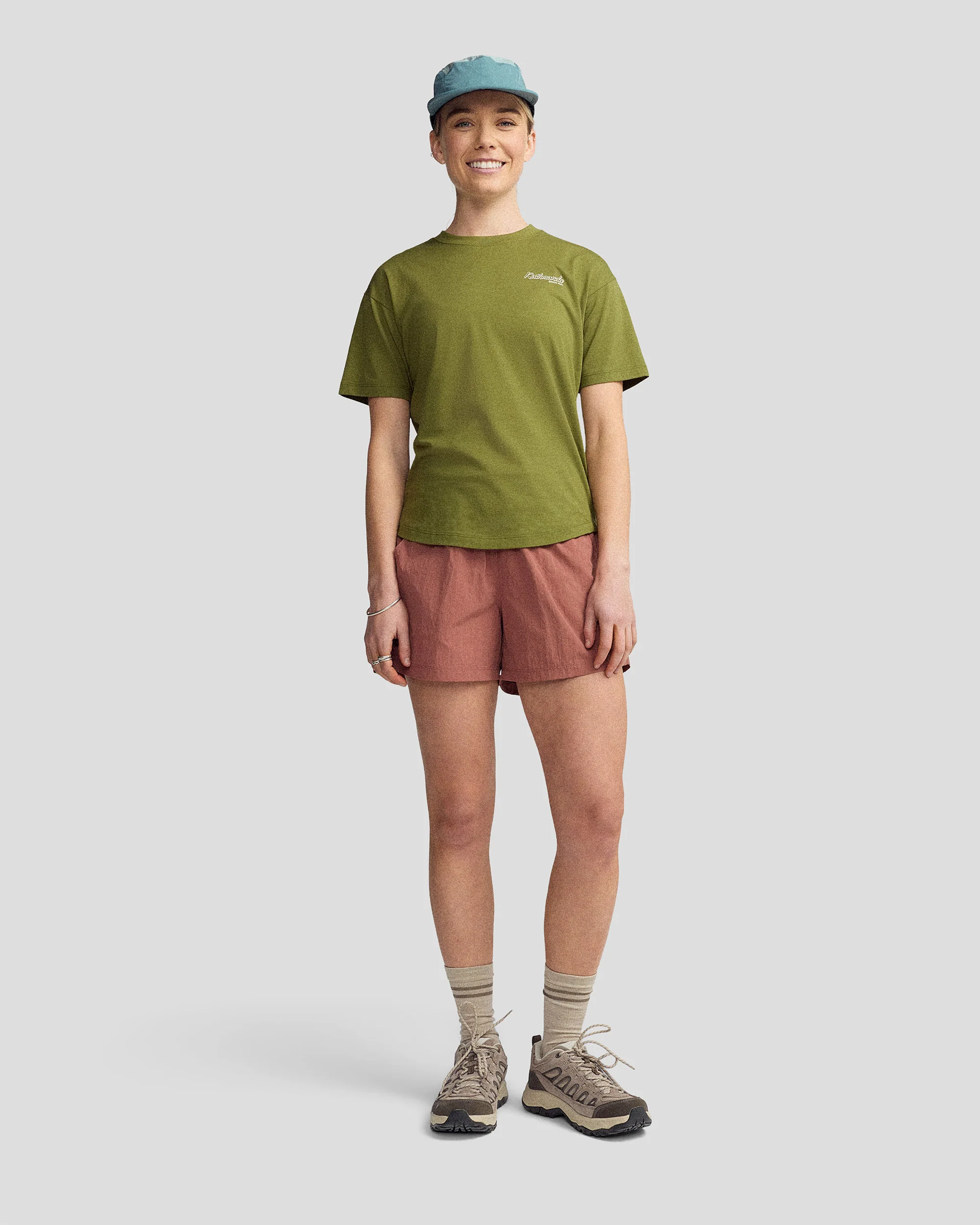 Women’s River Organic Cotton T-shirt  -  Dark Fern - Image 4