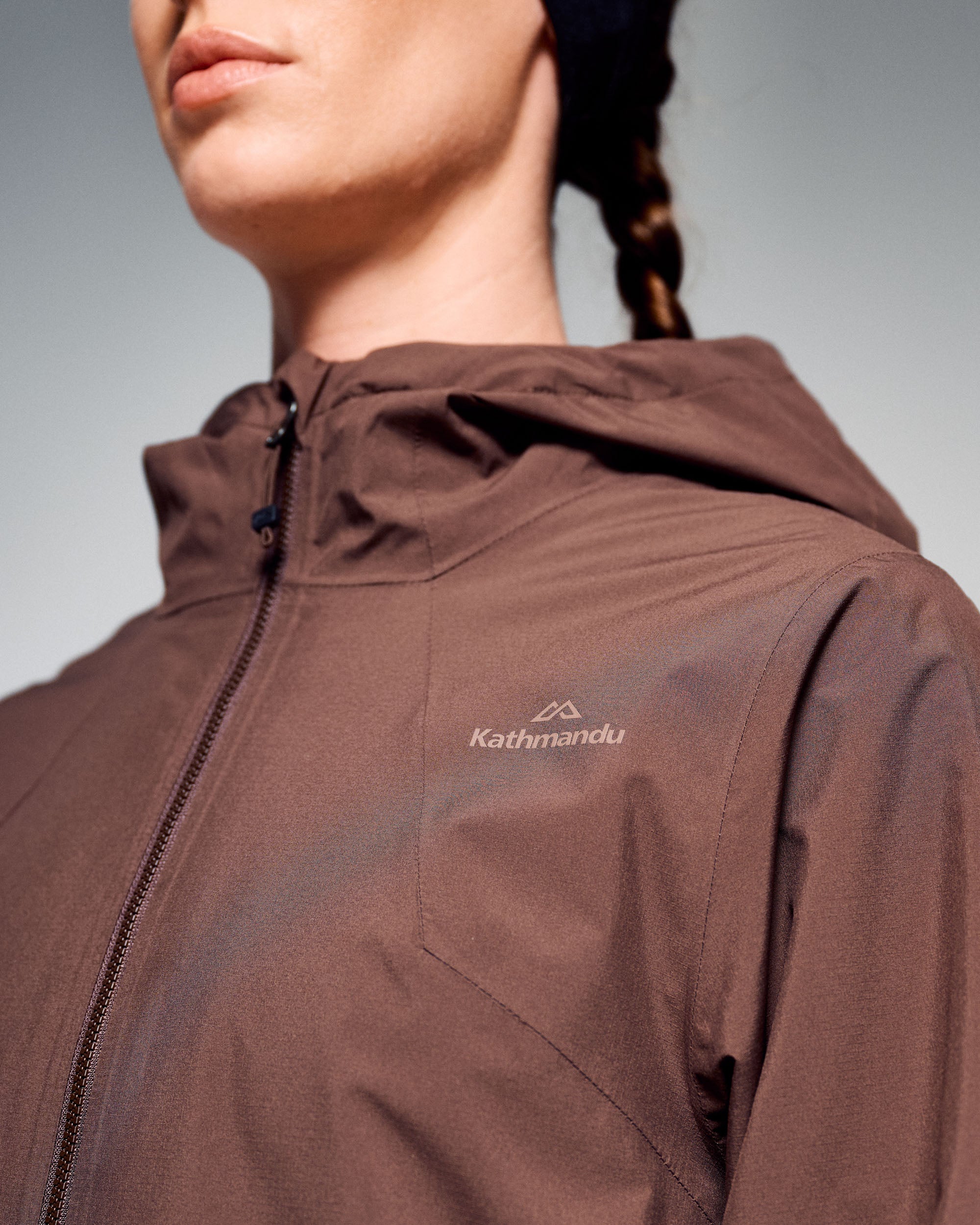 Women's Trailhead 3in1 Rain Hooded Jacket - Dark Taupe/Shroom - Image 5