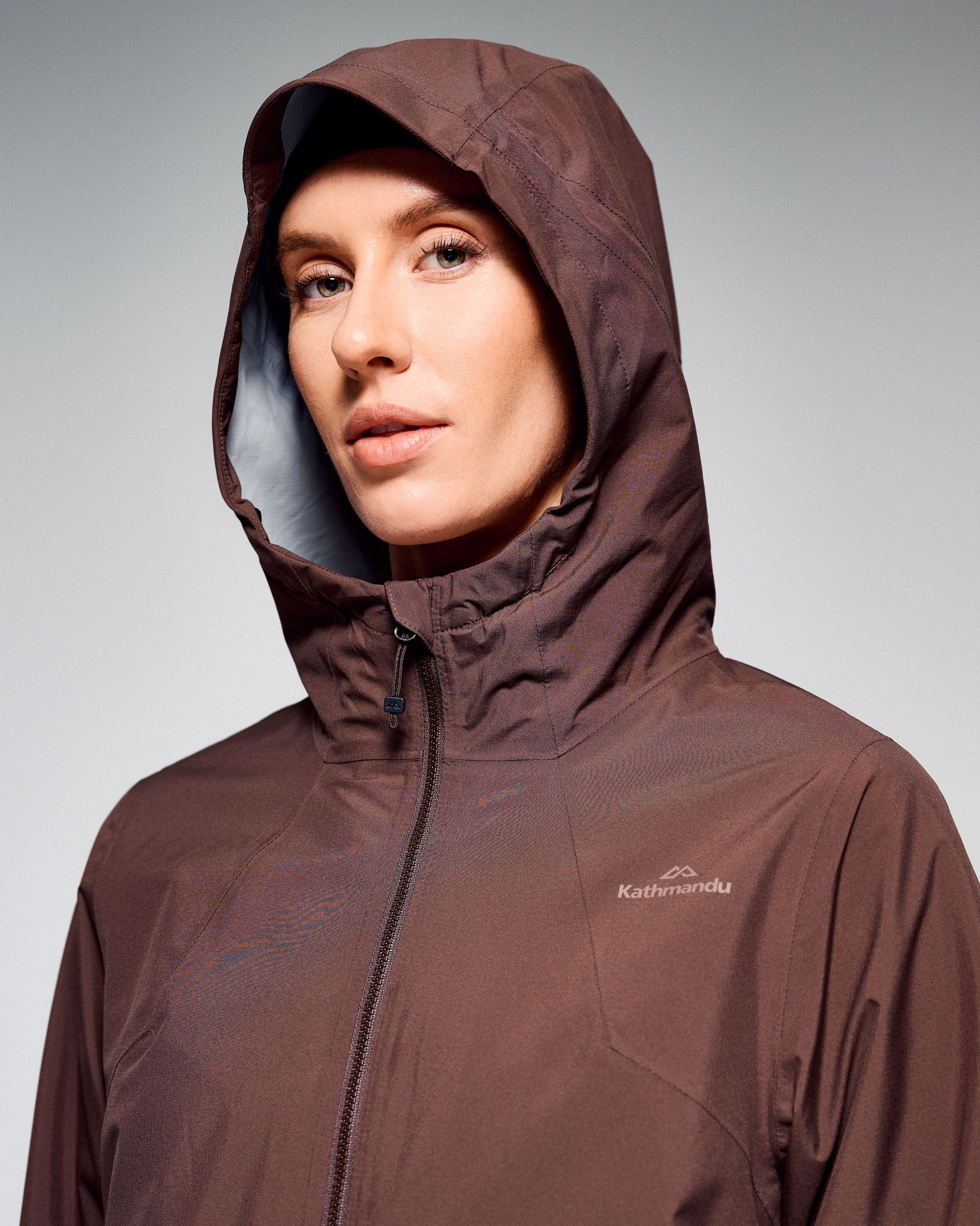 Women's Trailhead 3in1 Rain Hooded Jacket - Dark Taupe/Shroom - Image 8