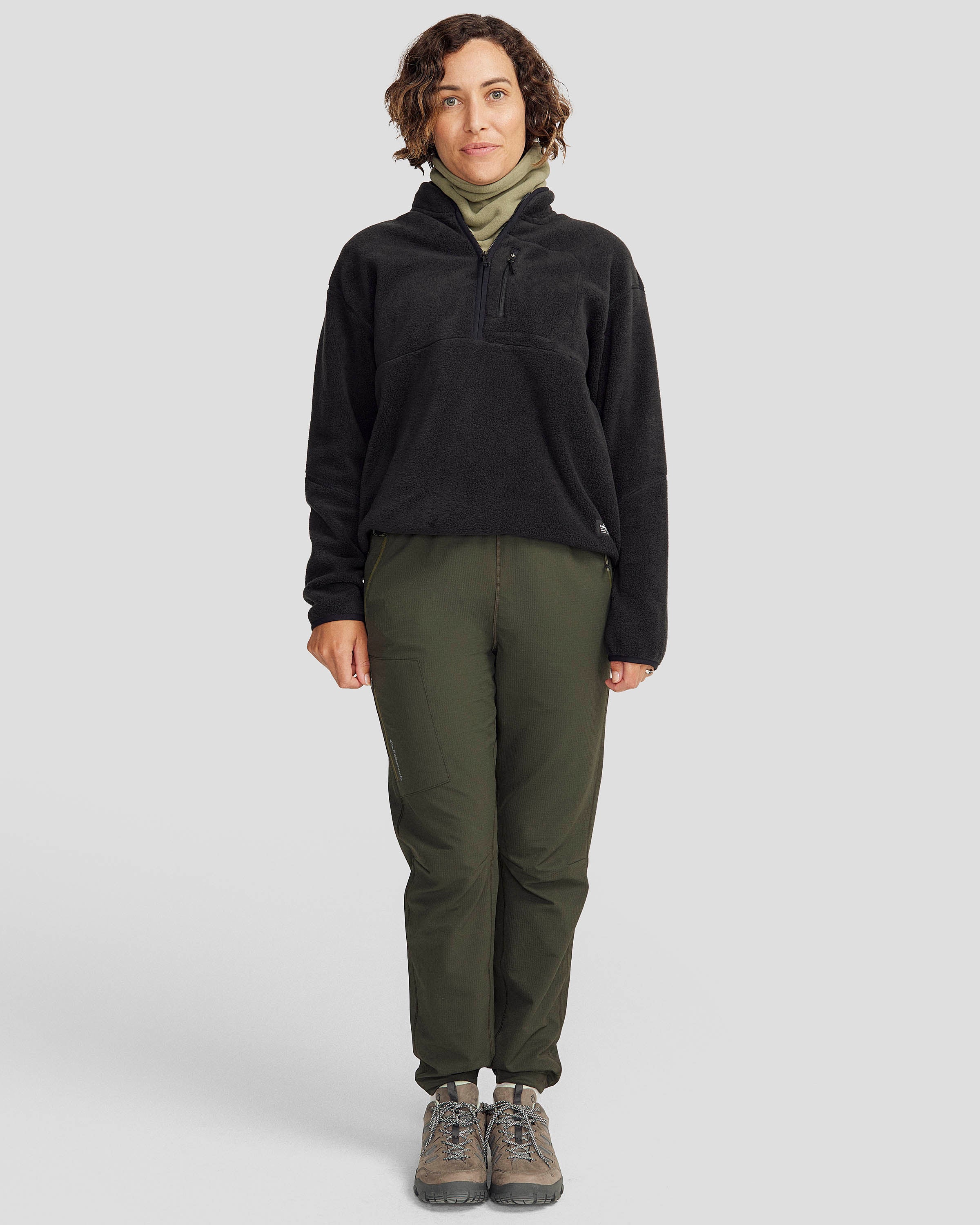 Women's Trailhead Fleece 1/4 Zip Pullover - Black Stingray - Image 2