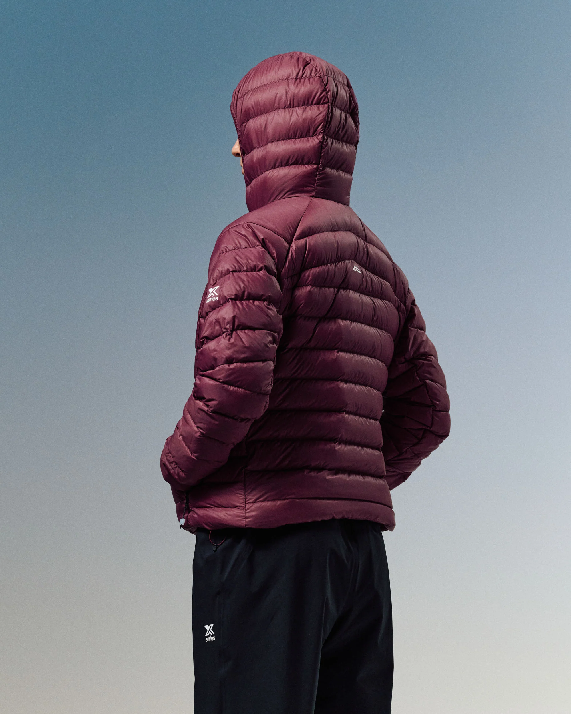 Women's XT Series Cordura LT Down Hooded Jacket - Mulberry - Image 2