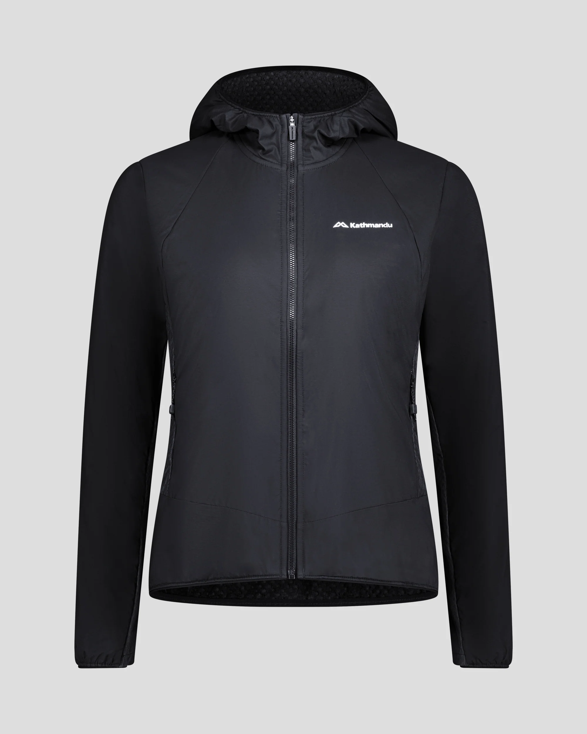 Women's XT Series Hybrid Octa Fleece Hood Jacket - Black Stingray - Image 5