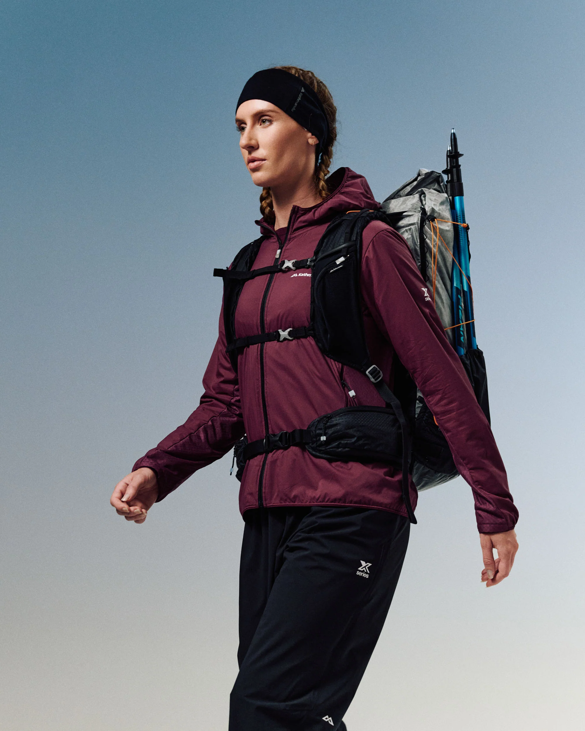 Women's XT Series Hybrid Octa Fleece Hood Jacket - Mulberry